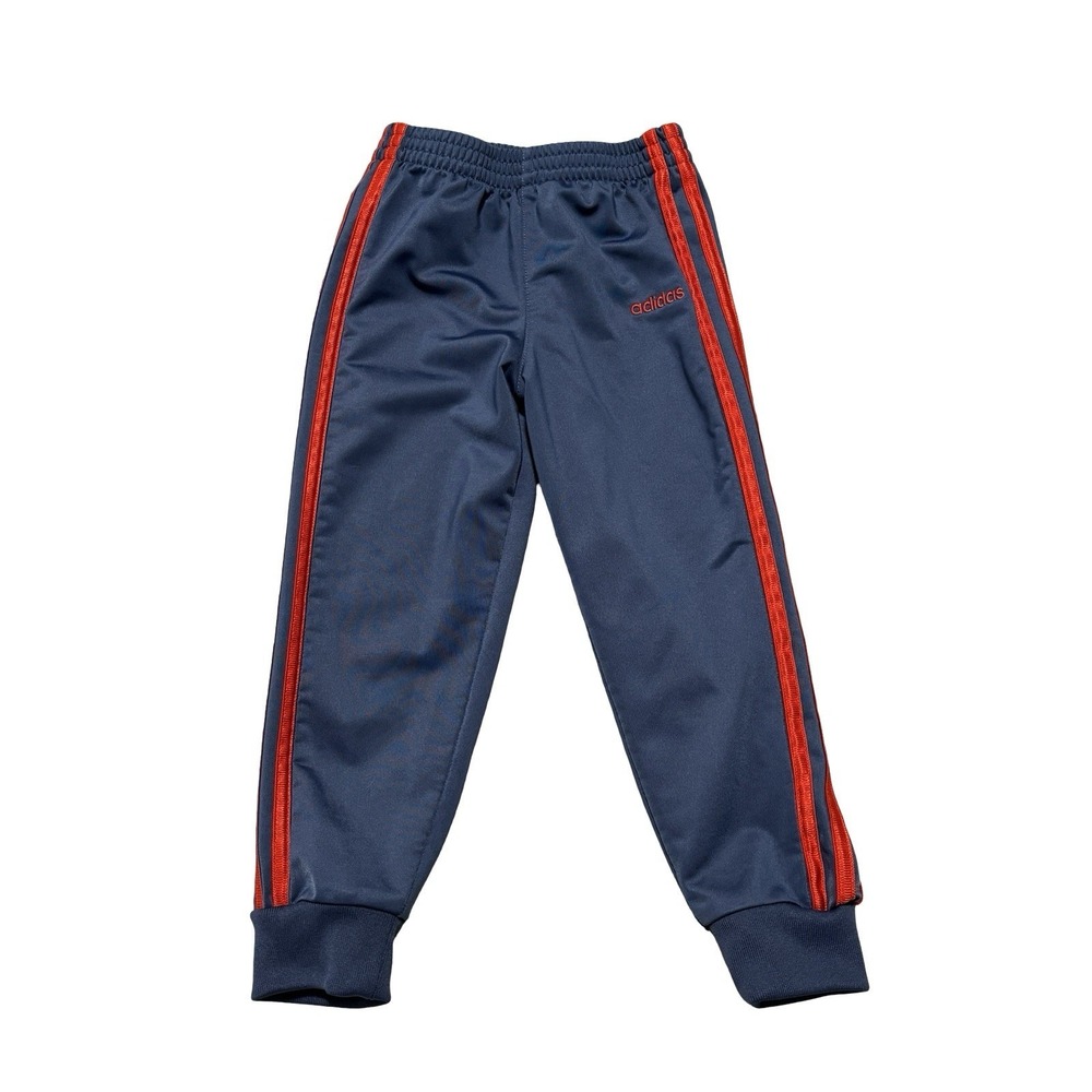 Adidas Toddler Boys Track Pants Striped Blue Orange Size 4T - 18 x 15